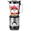 EMERIO BL-130988 - Frullatore con contenitore in vetro da 1,5 l, senza BPA, funzione Crush Ice | 2 velocità + funzione Pulse | 4 coltelli in acciaio inox | 2 interruttori di sicurezza in brocca e