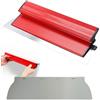 Udbrud Set di spatole per superfici in acciaio inox, 40 cm, con manico a Z e lama in acciaio inox, spatola lisciante, spatola per facciate, stucco decorativo per soffitti e pareti