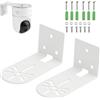 SIXHAOBU 2pcs Supporto Telecamera Staffa Universale Montaggio su Palo Verticale Staffa di Montaggio a Parete Accessori per Montaggio Telecamera Universale a Forma di L per Telecamera