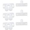 Pchnfei 3Pcs bianco Marine Barca Ball Catch Door Cabinet Spring Back Plate Roller Latch Plastic Catches Cabinet Hardware