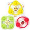 VORENUS 3 Pezzi Giochi Bagnetto Neonato per Bambini 6 Mesi, Giocattoli Sensoriali Rotanti Regalo di Compleanno 6-9-12 Mesi, Giocattoli in Silicone a Ventosa Giocattoli da Bagno per Bambini e Bambine
