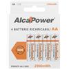 ALCAPOWER STILO AA RICARICABILE PRECARICATA 2900MAH - BLISTER 4 BATTERIE AP2900ER-C4-ALC104010