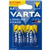 VARTA STILO AA LONGLIFE POWER VARTA - BLISTER 6 BATTERIE LR6/MN1500-VAR4906121496