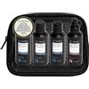 HC Prestige Kit Viaggio Capelli Idratanti - 4x100ml - Shampoo Idratante, Maschera Nutriente, Spray Idratante, Shampoo Detox - Senza Solfati - Con Cheratina & Burro di Karité - Made in France
