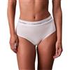 Calvin Klein Donna Slip Taglio Bikini High Waist con Fascia con Logo, Bianco (White), XL