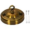 YOKIVE 1pz Luce Tela Kit, Lampadario Soffitto Piastra con Gancio Fissaggio Luce Accessorio Grande per Casa Ufficio (Oro Bronzo, 4.1x2.56-)