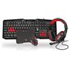 TechMade Set Kit Techmade Tastiera + Mouse + Tappetino + Cuffia TM-GAMINGSET2