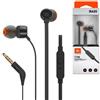 JBL Cuffie Auricolari In-ear + Microfono JBL T110 Jack 3.5mm Black