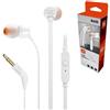 JBL Cuffie Auricolari In-ear + Microfono JBL T110 Jack 3.5mm White