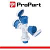 ProPart Adattatore triplo Spina ind.16A 2P+T 220-250V CEE IP67