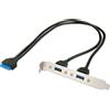 Lindy CAVO USB CON STAFFA METALLICA USB 3.O TIPO A 20 POLI ICD (33096)