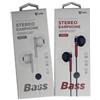 Unico Cuffie Auricolari + Microfono Unico EP9824 Jack 3.5mm Earphones Vari Colori
