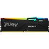 Kingston MEMORIA DDR5 16 GB FURY BEAST RGB PC5200 MHZ (1X16) (KF552C40BBA-16)