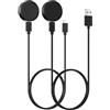 Simpeak 2 Pezzi Caricatore Compatibile con Amazfit Active 2/ Bip 6/GTR 4/3 Pro/3/ GTS 4/3, 1M Cavo di Ricarica USB+tipo C di ricambio per Amazfit GTR 4/3 Pro/3/ GTS 4/3, Nero