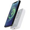 Powerbank magnetico wireless da 10.000 mAh in plastica riciclata Acrab personalizzate o neutre