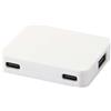 Hub USB 4 porte con uscita USB-A e Tipo-C in plastica riciclata Gaia personalizzate o neutre