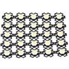 KIMISS Led 3W 3000 4000K Dimmerabile 3W Substrato in Alluminio a Led Ultra Luminoso 25Pcs Sorgente Luminosa con Chip Integrato Ad Alta luminosità Lampadina con Faretto a Perline a Led (3000-3200K)