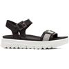 Geox D Xand 2.1s C, Sandali scorrevoli Donna, Bianco Black off, 38 EU