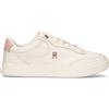 TOMMY HILFIGER Sneaker donna bianca/rosa in pelle