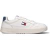 TOMMY HILFIGER JEANS Sneaker uomo bianca/azzurra in pelle