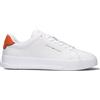 TOMMY HILFIGER JEANS Sneaker uomo bianca/arancio in pelle