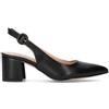 PERLAMARINA Slingback donna nera in pelle