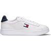 TOMMY HILFIGER JEANS Sneaker uomo bianca in pelle