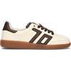 BACK 70 Sneaker donna bianca/marrone in cavallino