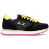 SUN68 Sneaker donna nera/gialla in pelle