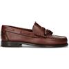 SAXONE Mocassino uomo red brown in pelle