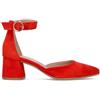 VARIOPINTO Decollete donna rossa in suede