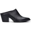 PHIL MELVIS Sabot donna nero in pelle