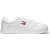 TOMMY HILFIGER JEANS Sneaker uomo bianca in pelle