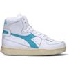 DIADORA HERITAGE - MI BASKET USED Sneaker donna bianca/azzurra in pelle