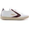 VALSPORT Sneaker uomo bianca/bordeaux in pelle