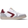 VALSPORT Sneaker uomo bianca/bordeaux in pelle