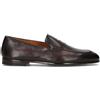 DOUCAL'S Mocassino uomo nero in pelle