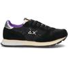 SUN68 Sneaker ragazza nera in suede