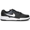 NIKE - FULL FORCE LO (GS) Sneaker ragazzo nera/bianca in pelle