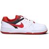 NIKE - FULL FORCE LO (GS) Sneaker ragazzo bianca/rossa in pelle