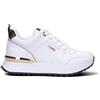 GUESS Sneaker donna bianca, nera e oro