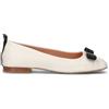 ORONERO Ballerina donna bianca/nera in pelle