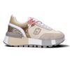LIU JO Sneaker donna beige/bianca/oro/salmone in suede