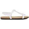 Geox D Brionia Low A, Sandali Piatti Donna, Bianco, 38 EU