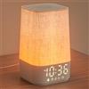 LIORQUE Sveglia Luminosa, Lampada da Comodino con Sveglia, Simulazione dell'alba, 13 Livelli di Luminosità, 10 Tracce di Rumore Bianco e 20 Melodie Della Natura, Funzione Sveglia e Snooze