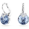 SWAROVSKI ORECCHINI PENDENTI BELLA V, TAGLIO ROUND BLU