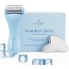 PLANTIFIQUE Skincare Ice Roller e Gua Sha Set in Acciaio Inossidabile - Massaggiatore per Viso e Corpo con Crioterapia - Guasha e Rullo in Inox per Uomo e Donna - Roll Massaggio Facciale e Occhiaie