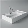 CERAMICA ALICE Lavabo Hide appoggio cm. 65x40 rettangolare in ceramica bianco - Cod. Articolo: 31110101