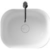 CERAMICA ALICE Lavabo Unica Rectangular appoggio salvaspazio cm. 50x40 in ceramica bianco - Cod. Articolo: 32150101