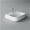 CERAMICA ALICE Lavabo Nur appoggio/sospeso 55x45 rettangolare in ceramica bianco - Cod. Articolo: 33180101